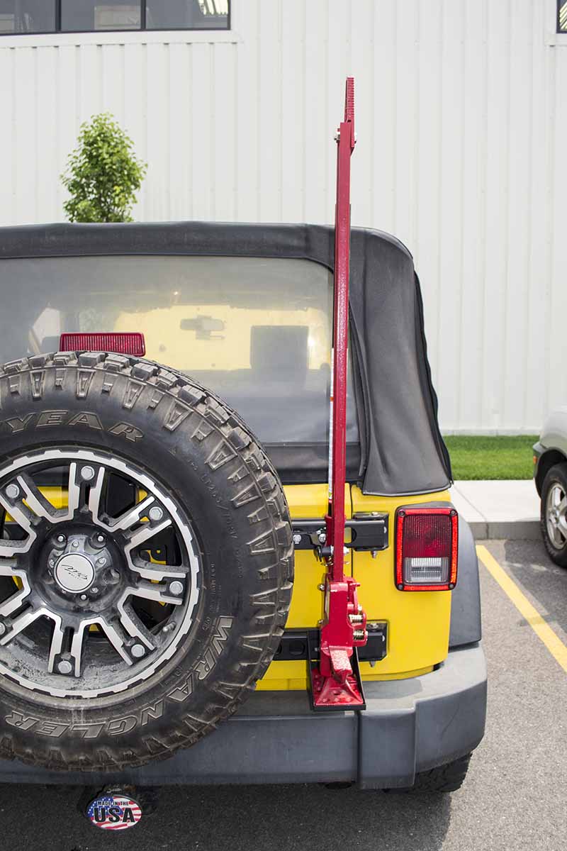 WeiSen High Lift Jack Mount Carrier - Compatible With Jeep Wrangler JL 2018-2024 | Heavy Duty Steel Construction