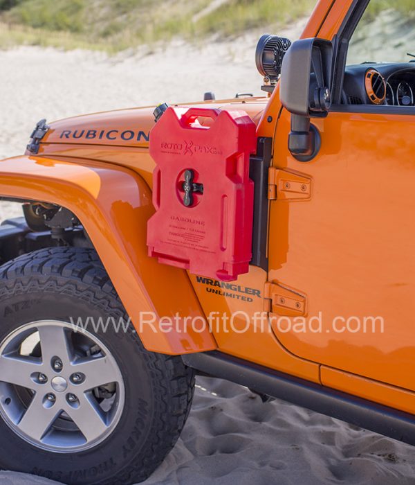 Jeep Wrangler JK Side Rotopax Mount, Driver Side JP54013 Retrofit