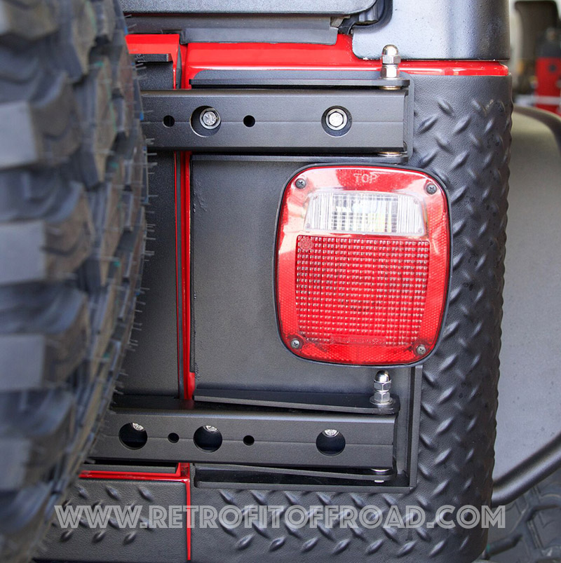 V8 GOD Wrangler Tailgate Hinge Set Compatible With Jeep Wrangler TJ 1997 1998 1999 2000 2001 2002 2003 2004 2005 2006